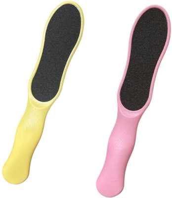 feelhigh Pedicure File for foot problem Plastic Handle-pink & yellow