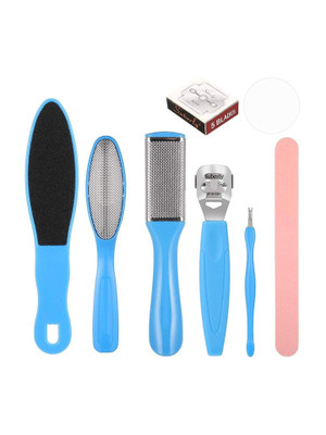 HAKEX Pedicure Tool Kit/Foot Scrubber for Dead Skin/Callus Remover(100 g, Set of 8)