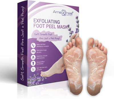 Amazheal Peeling and Exfoliating Foot Peel Mask for Men & Women Baby Soft Feet || Hydrates Dry Feet Removes Dry Skin And Hard Calluses || Foot Mask (Pack Of 1)(100 g)