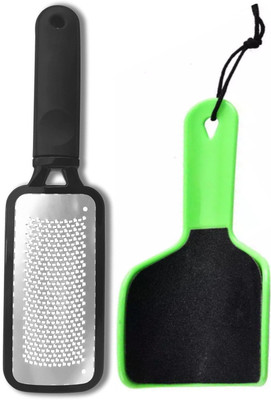 RICHBEAUTY 2 In 1 Foot File and Callus Remover - Metal With plastic Tool to Remove Dry Skin