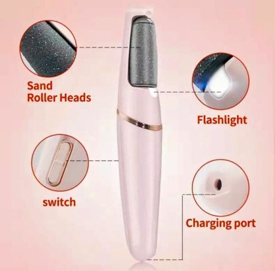 herik Flawless Pedi Electronic Pedicure Tool Cordless Rechargeable Callus