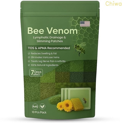 CHIWA Herbal Foot Detox Patch with Bee Venom for Sleep and Fatigue Help