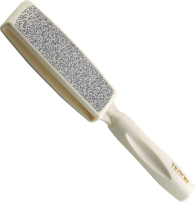 TRITON Double Sided Round Handle Lazer Plate Foot Scraper/Filer for Dead Skin Removal