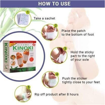 WAIRIT Premium Quality Cleansing Detox Foot Patch Toxin Remover(2 Pkt-20 Pads) W98