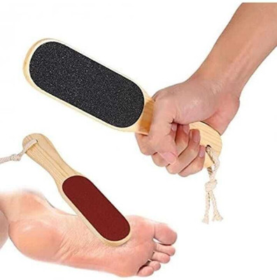 GLOW FIRST Double Sided Foot Rasp File Callus Dead Skin Remover Pedicure Scrubber Tool Wood
