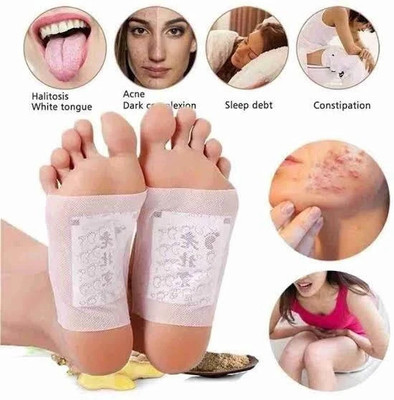 R A Products Q Body Cleanse Foot Stress,Pain and Constipation Relief-Relaxing Foot (Patch-10)