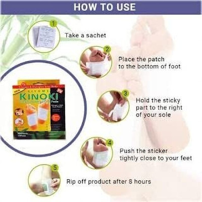 WAIRIT Premium Quality Cleansing Detox Foot Patch Toxin Remover(2 Pkt-20 Pads) W96