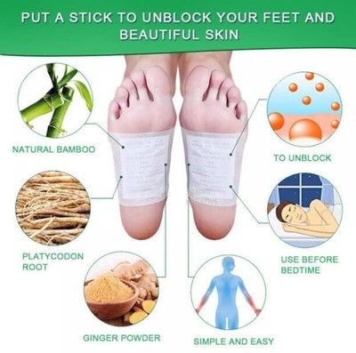 ND BROTHERS Premium Quality Cleansing Detox Foot Patch Toxin Remover(2 Pkt-10 Pads) ND199