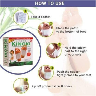 MAITRI ENTERPRISE Premium Quality Cleansing Detox Foot Patch Toxin Remover(1 Pkt-10 Pads) M57