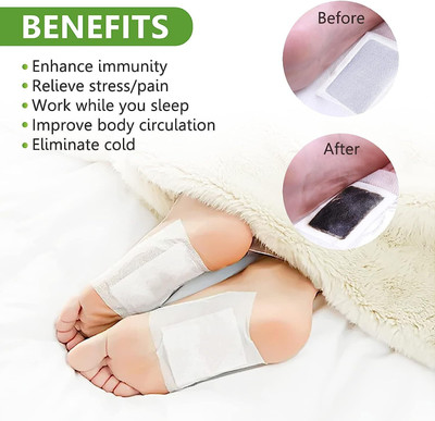 MAITRI ENTERPRISE Premium Quality Cleansing Detox Foot Patch Toxin Remover(1 Pkt-10 Pads) M135