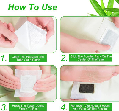 PRATYANG Premium Quality Cleansing Detox Foot Patch Toxin Remover(2 Pkt-20 Pads) P184