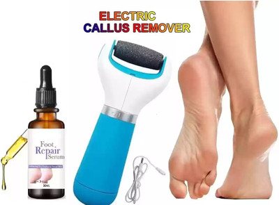 HUZURLU Hydrating Nourishing Refreshing foot serum and Callus Remover Pedi Roller