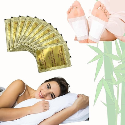 Furkin Cleansing Detox Foot Patches detoxifying Adhesive Pads Body Pain Toxins Remover