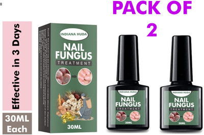 INDIANA HUDA Nail fungus treatment solution for Itchy Nails, 2 x 30ml Natural Formula(60 ml)