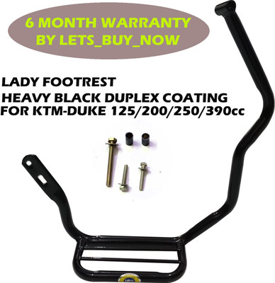 AutoGnix HEAVY METAL LADY FOOTREST 125/200/250/390 Foot Rest(Black)