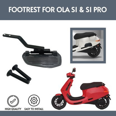 AutoGnix Ladies Comfort Footrest for OLA S1/S1 Pro Electric Scooter Foot Rest(Black)