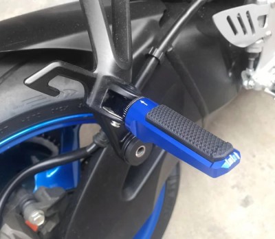 Vagary Blue Rear Foot Passenger Footrests For Yamaha R15 V3, V4, R15M, MT-15, V2, FZ-X Foot Rest(Blue)