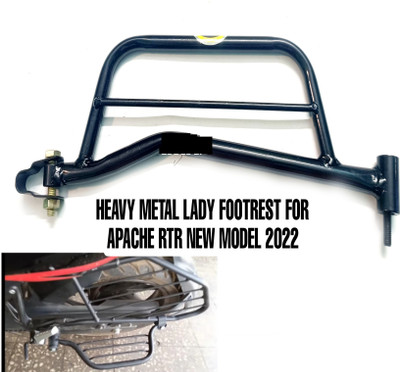 Huims Lady Step Footrest Compatible For Tvs Apache RTR 160, 180 Foot Rest(Black)