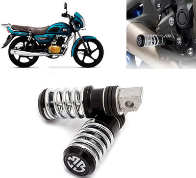 AUTO PEARL Anti Theft Motorcycle Security Alarm System with 2 Remotes for Radeon Foot Rest(Black)