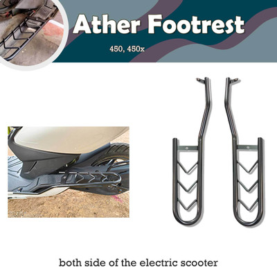 SHOWRIDE High Quality Footrest Stand Compatible For Ather 450X & 450 Foot Rest(Black)