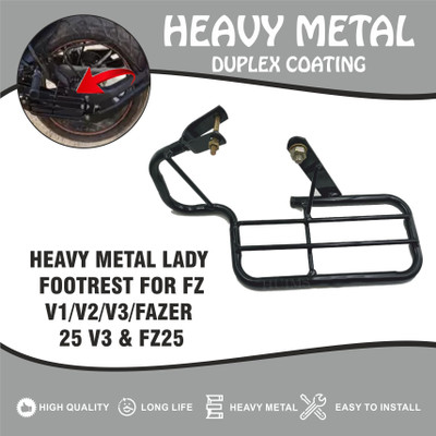 Allowing AWG- HEAVY METAL LADY FOOTREST FOR FZ V1,V2,V3 AND FZ25 NEW MODEL Foot Rest(Black)
