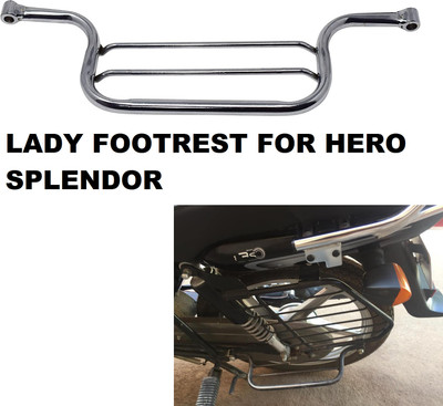 anmol enterprises LADY FOOTREST FOR HERO SPLENDOR WHITE BIKE Foot Rest(Silver)