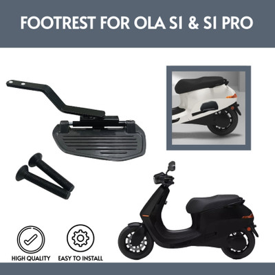 ZYO Heavy Metal Ladies Comfort Footrest for OLA S1/S1 Pro Electric Scooter Foot Rest(Black)