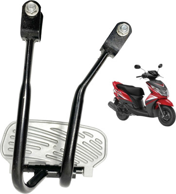 Dhe Best Heavy Metal Scooter Rear Ladies footrest assembly For Yamaha RayZR Hybrid 125cc Foot Rest(Silver, Black)