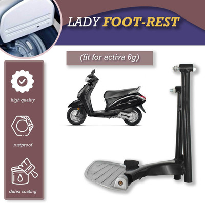 INGPRIDE INGPRIDE_INGPRIDE Design Foldable Ladies Footrest For ACTIVA 6G Foot Rest(Black)