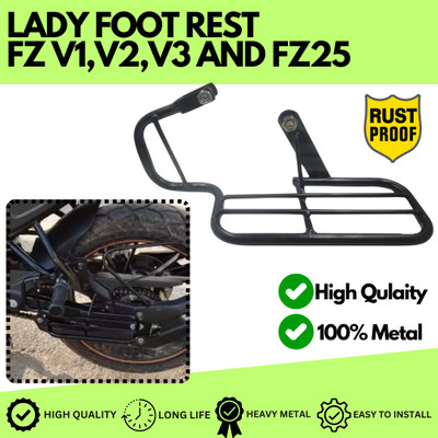 ENEMYT FT3 HEAVY METAL LADY FOOTRESR FOR FZ V1,V2,V3 AND FZ25 NEW MODEL Foot Rest(Black)
