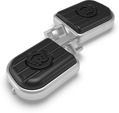 Bike World Footrest Foot pegs for RE Meteor 350 & All New Classic Reborn Foot Rest(Black, Silver)