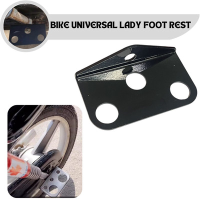 SRPHERE SR6 Ladies Footrest Stand Compatible for Bike & Cycle Single Site Foor Rest Foot Rest(Black)