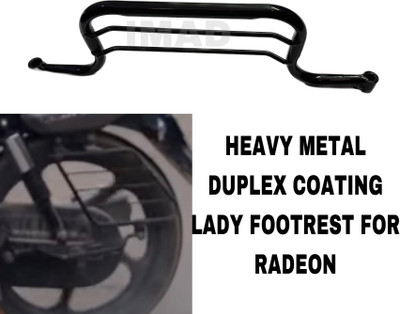 Aklin Boky HEAVY METAL DUPLEX COATING FOOTREST FOR RADEON Foot Rest(Black)