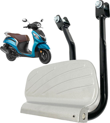 Dhe Best Metal Scooter Heavy Lady Step Rear FootRest For Yamaha Fascino 125 foot rest Foot Rest(Silver, Black)