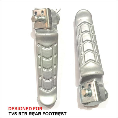 anmol enterprises RTR REAR FOOT REST BOTH LEFT AND RIGHT Foot Rest(Silver)