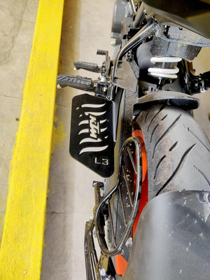 Allowing Premium Quality FOOTREST LEFT SIDE Suitable for KTM Foot Rest(Black)