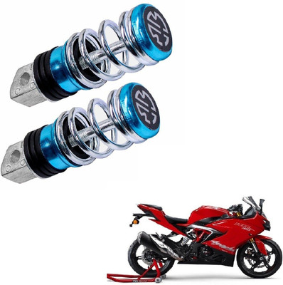 Miwings Blue Foot Rest For TVS Apache 310 Foot Rest(Blue, Silver)