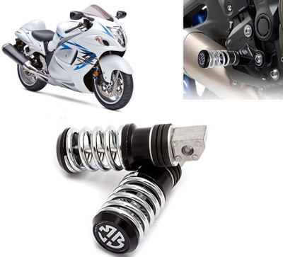AUTO PEARL Anti Theft Motorcycle Security Alarm System with 2 Remotes for Hayabusa Foot Rest(Black)