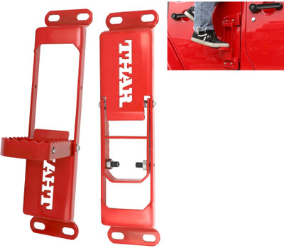 SGTB Car Thar AX Thar LX Thar ROXX Door Step Hinge Foot Rest(Red)