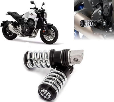 AUTO PEARL Spring Coiled Foot Rest Black for CB1000R Foot Rest(Black, Silver)