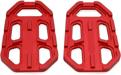 SPEED-O'MOTIVE B-MW Motorcycle Wide Foot Peg Pedals Rest Footrest Footpeg Extention G310 GS RED Foot Rest(Red)