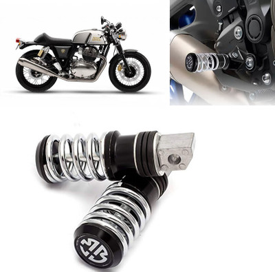 AUTO PEARL Spring Coiled Foot Rest Black Set of 2 for Continental GT 650 Foot Rest(Black)