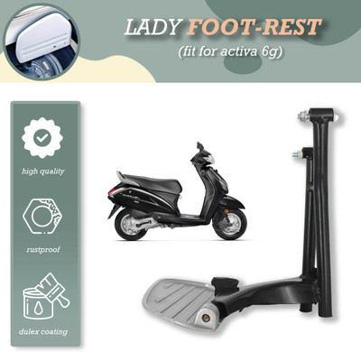 Allowing Best Quailty Ladies Footrest For ACTIVA 6GFoldable Ladies Footrest For ACTIVA 6G Foot Rest(Black)