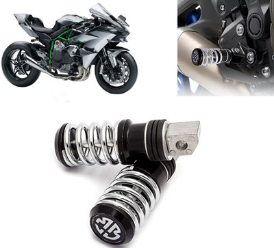 AUTO PEARL Spring Coiled Foot Rest Black for Ninja H2R Foot Rest(Black)