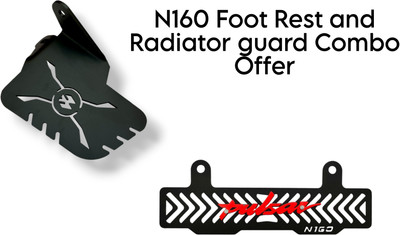 MOXZILLA N160 Ladies and Radiator guard Foot Rest(Black)