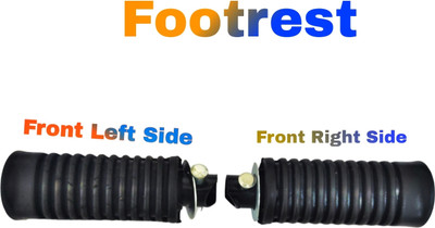 KmotraxretaiL Splendor Footrest front Left & right for splendor plus (2pcs) Footrest (Black) Foot Rest(Black)
