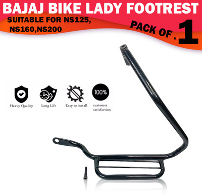 DAZZRIDE NEW DESIGN LADY STEP FOOTREST FOR NS125/NS160/NS200 Foot Rest(Black)