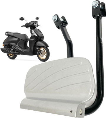Dhe Best Metal Rear Ladies Footrest Stand Scooter For Yamaha Fascino 125 Foot Rest(Silver, Black)
