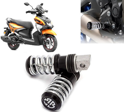 AUTO PEARL Anti Theft Motorcycle Security Alarm System with 2 Remotes for RayZR 125 Fi Foot Rest(Black, Silver)