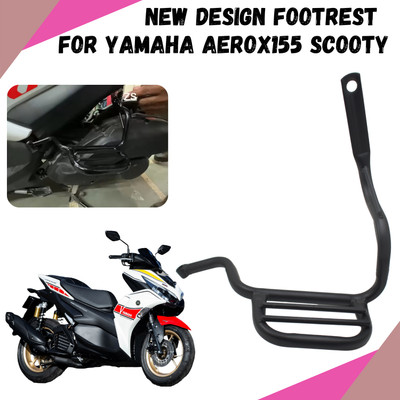 ENEMYT QX5 NEW DESIGN FOOTREST FOR YAMAHA AEROX155 SCOOTY Foot Rest(Black)